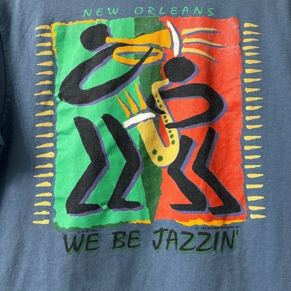 Other - We Be Jazzin Delta Brand T shirt size Medium Jazz vintage New Orleans